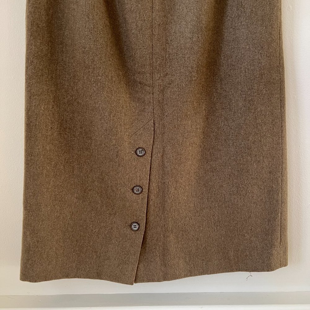 1980s David N Petites Wool Pencil Skirt - Picture 5 of 9